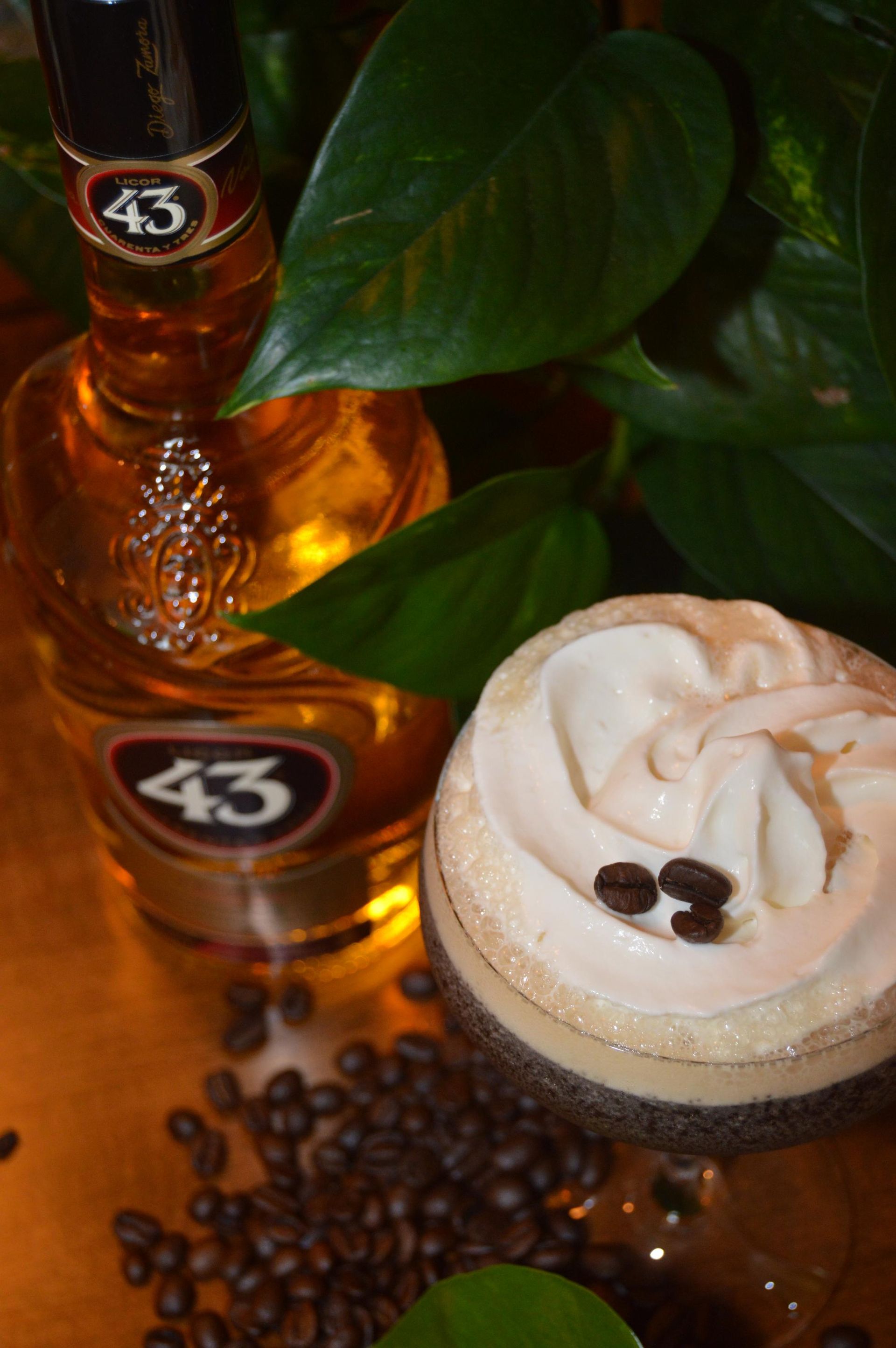 A bottle of liquor with the number 43 on it