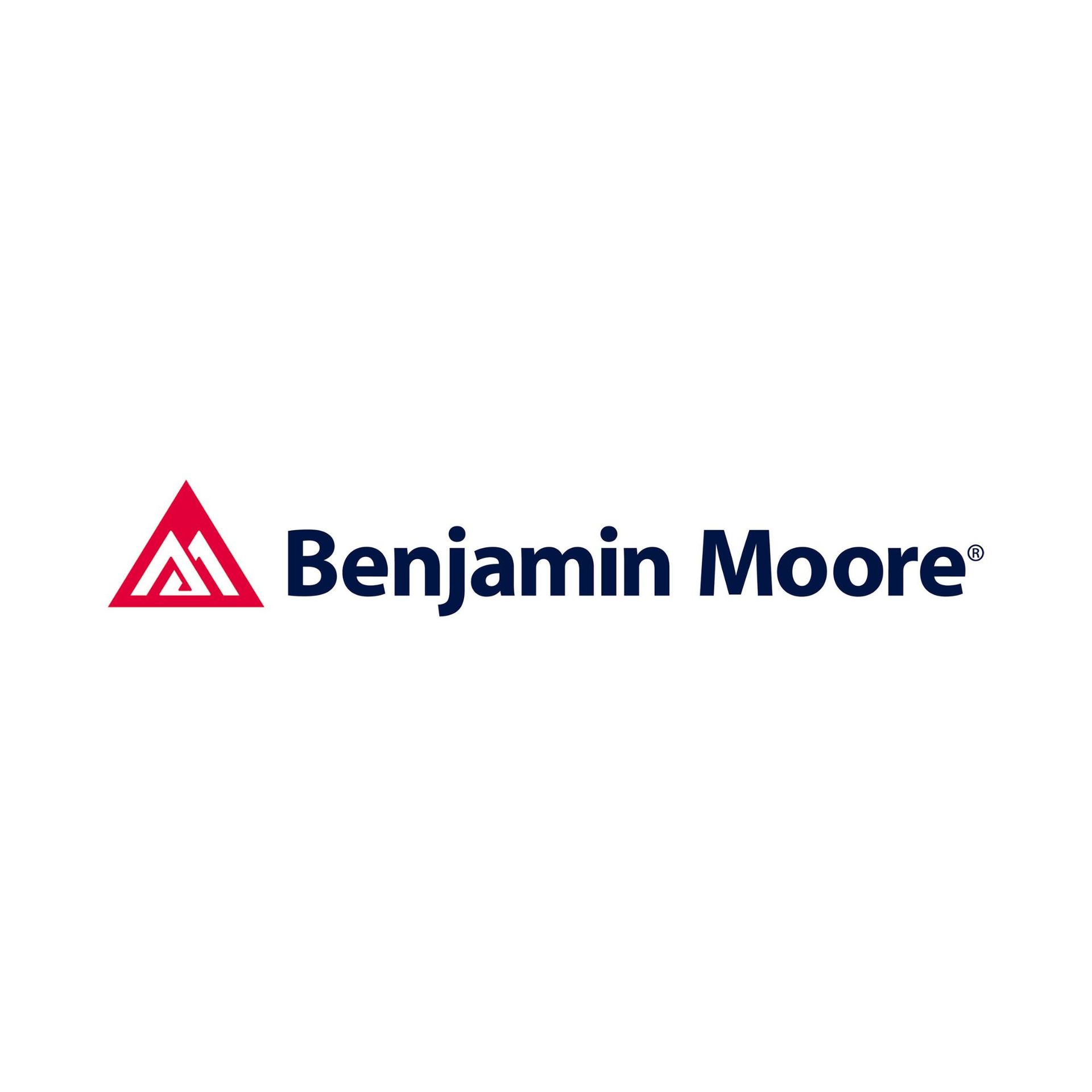 The benjamin moore logo is on a white background.