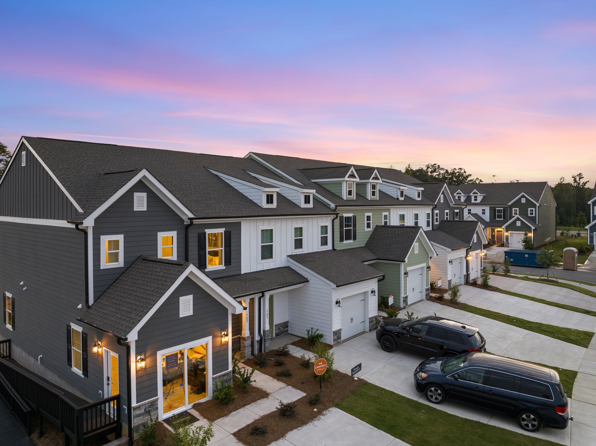 Penley Place Townhomes Community New Homes in Clover True Homes