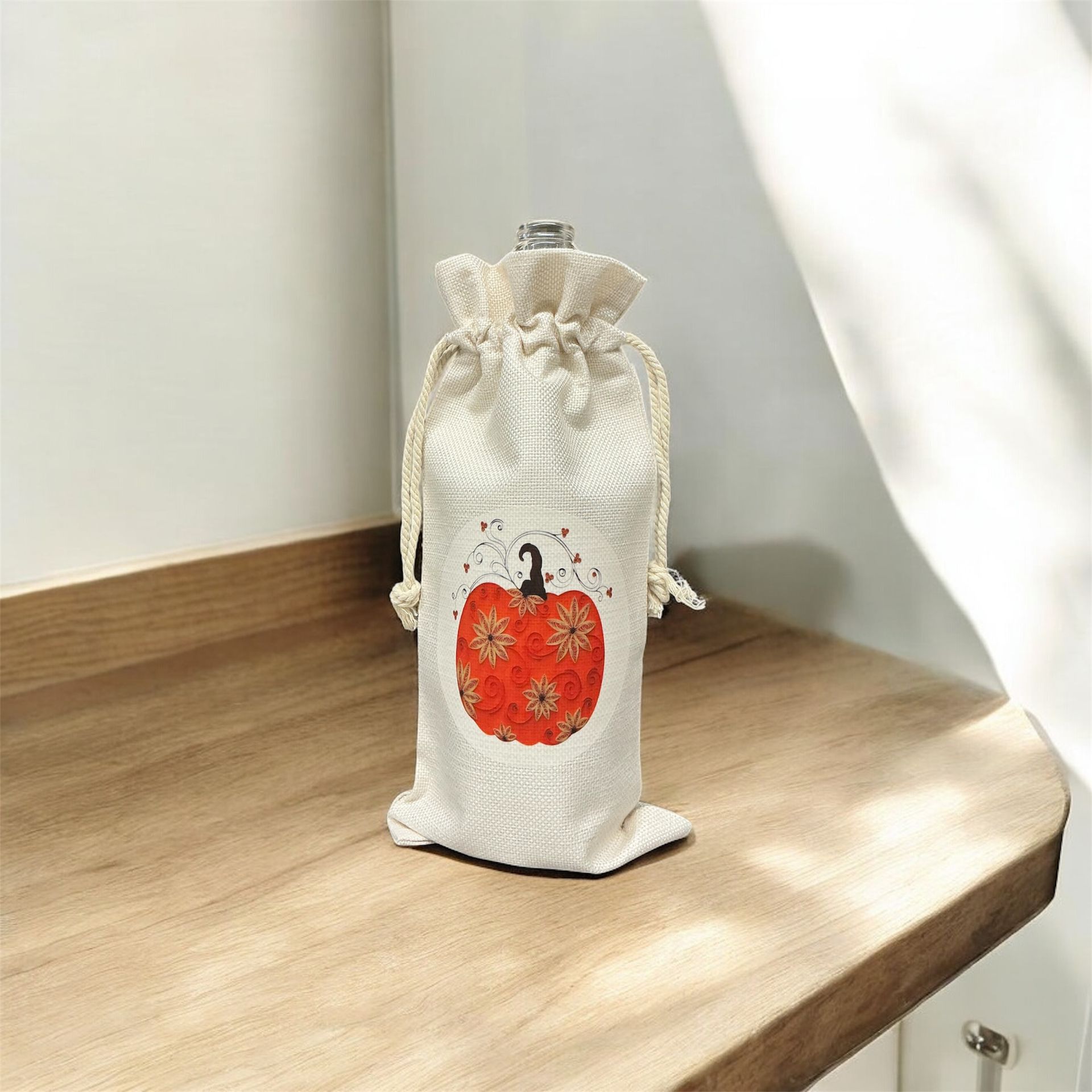 Pumpkin Wine Bag
