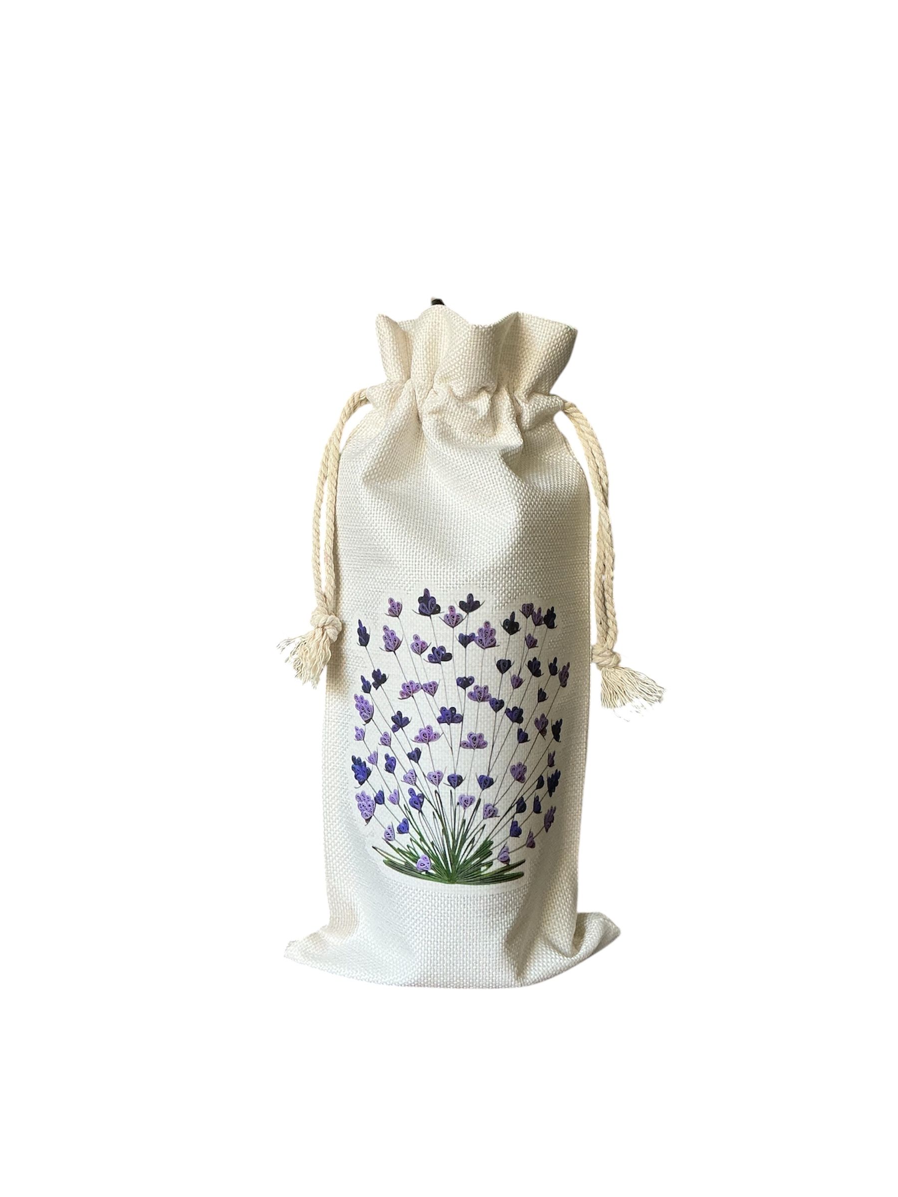 Lavender Wine Bag