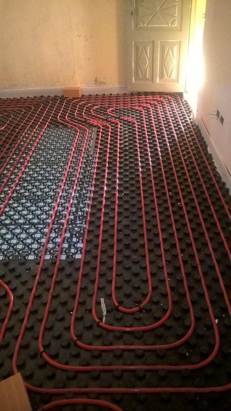 tappeto parquet flottante con riscaldamento a pavimento