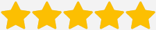 Five yellow stars arranged in a row, representing a five-star rating.