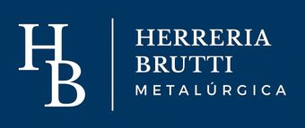 Un logotipo azul y blanco para talleres metalúrgicos singiaglia hnos.