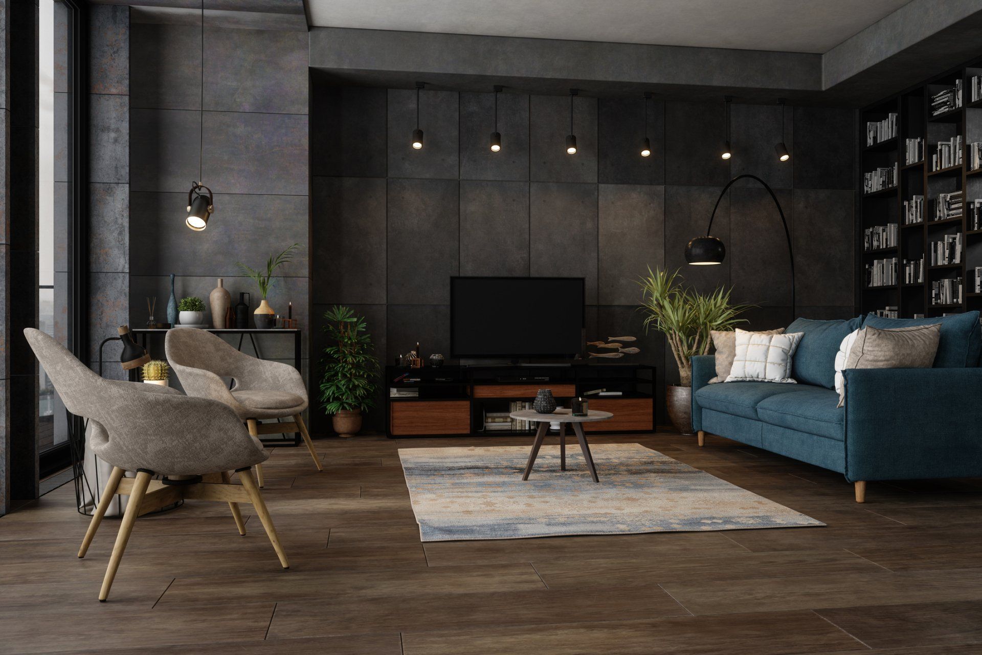 Modern Luxury Living Room — Orange County, CA — JL Construction & Remodeling