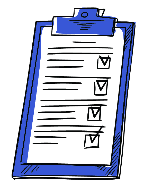 Person filling out paperwork