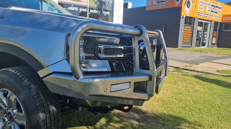 Silver Truck With Bull Bar — TJM Albury Pty Ltd in South Albury, NSW