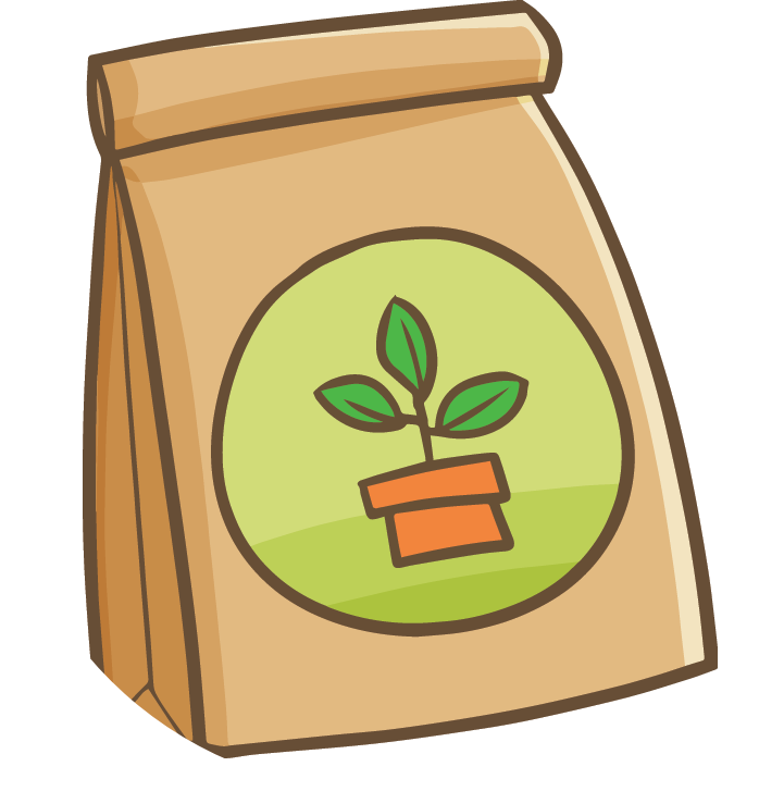 vector image of plant seeds packaging