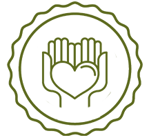 heart on hands icon