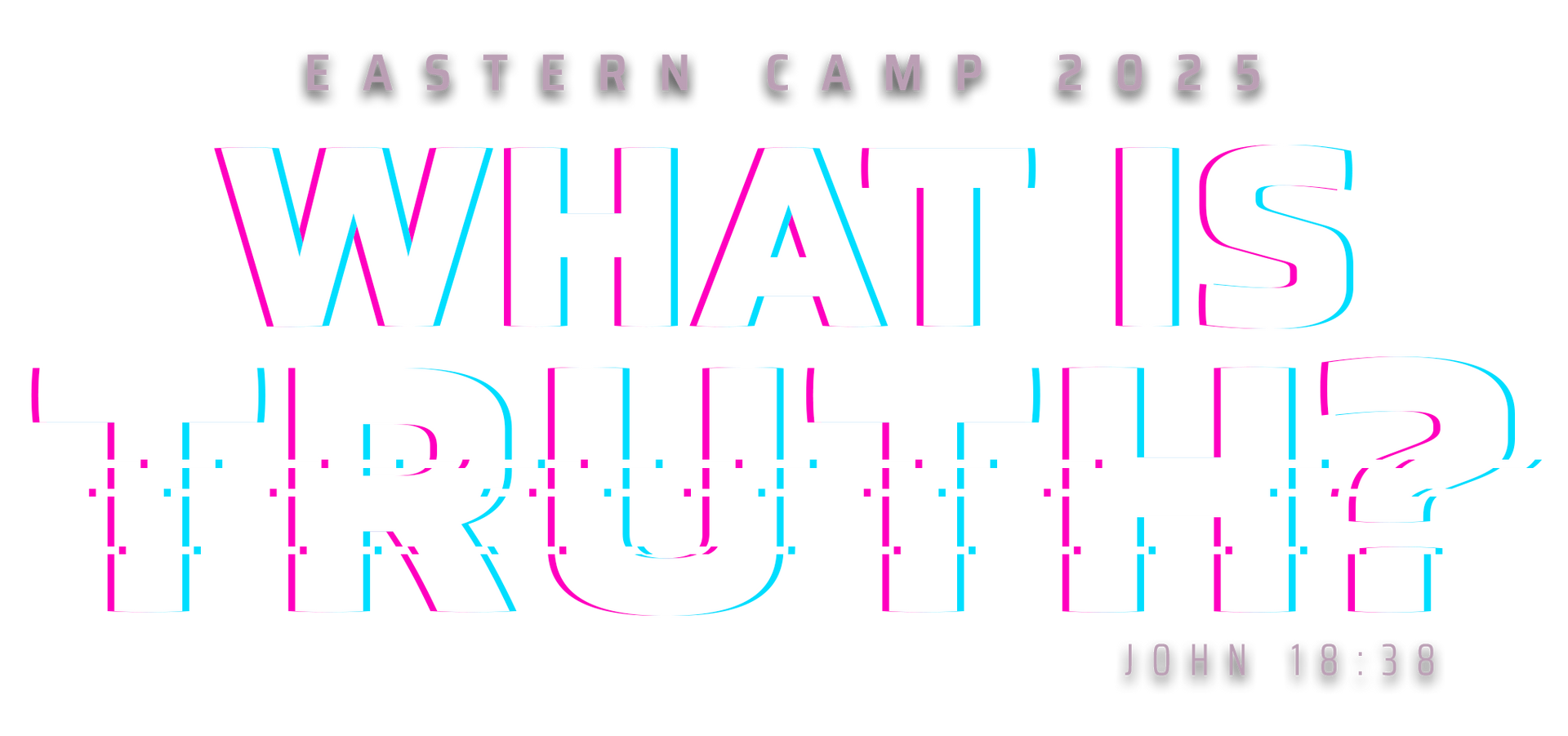 A logo for a camp called eastern camp 2025. Theme: