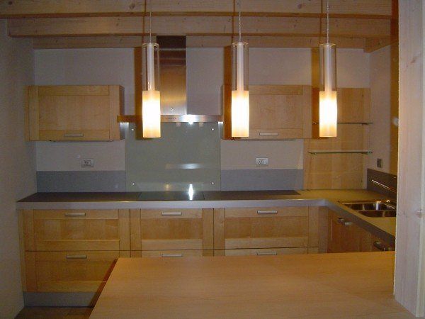 parete attrezzata cucina in legno