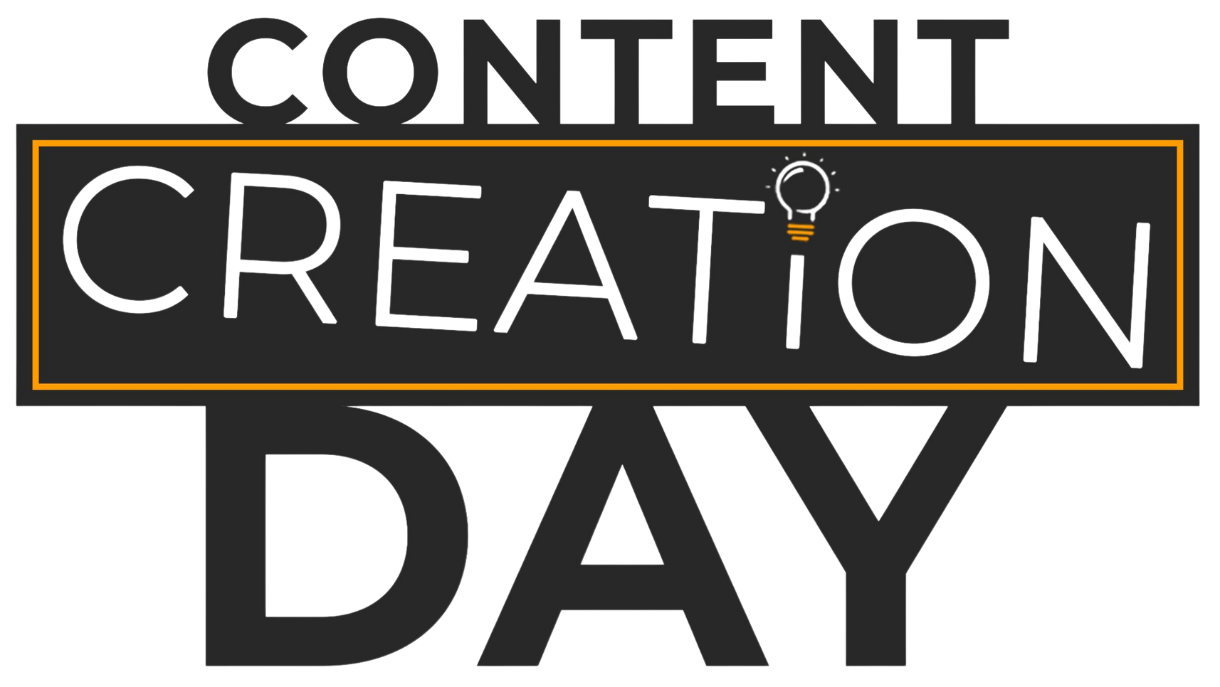 It is a logo for content creation day.