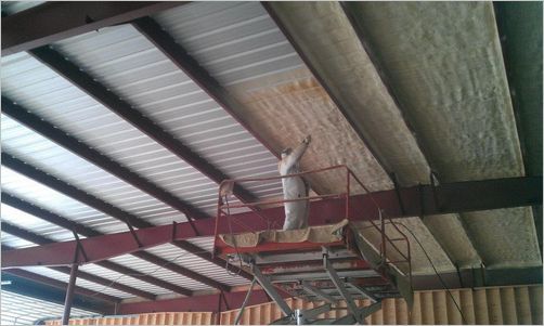 Worker Installing Insulation System — Insulation in Tangent, OR