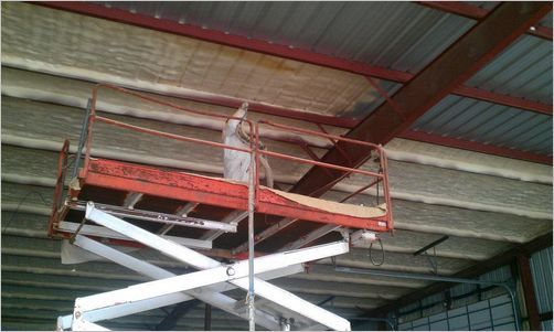 Worker on Ramp — Insulation in Tangent, OR