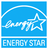 An energy star logo with a white star on a blue background.