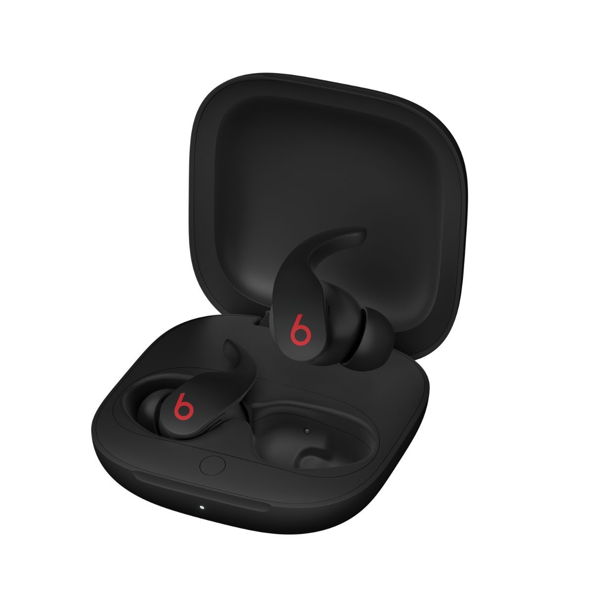 Un par de auriculares inalámbricos Beats Pro en un estuche negro.