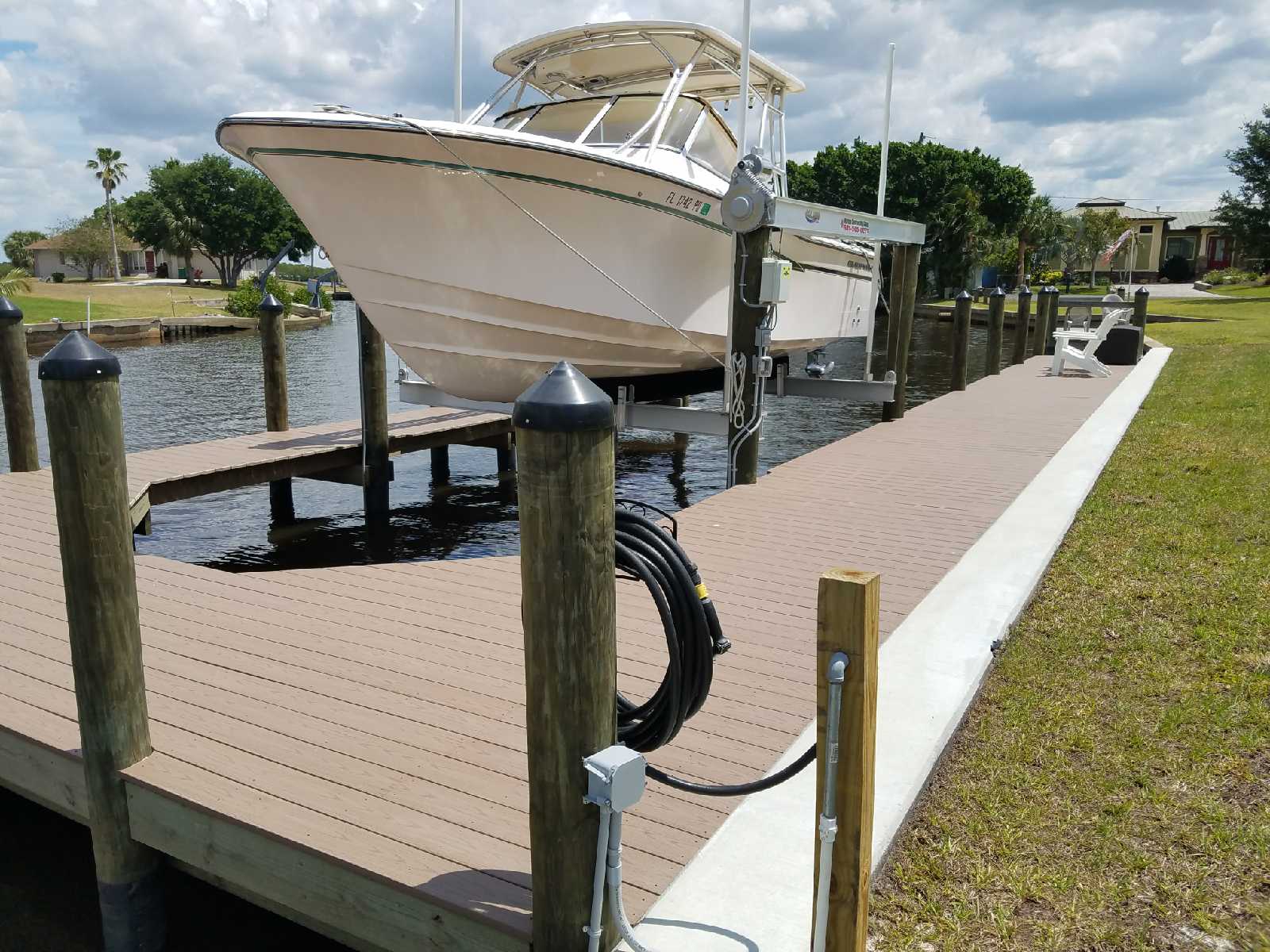 Composite wrap around dock