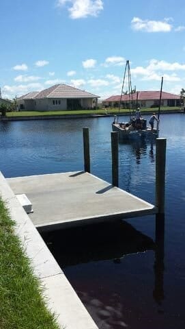 Custom 10’ x 15’ concrete dock