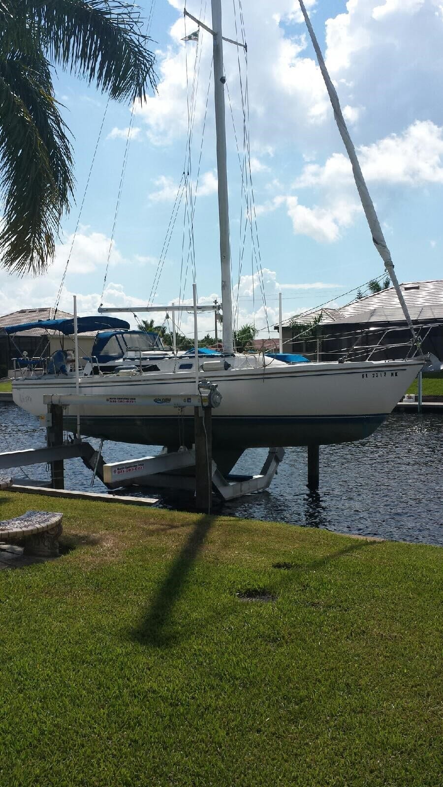 Custom Pressure Treated Wood Dock with Access Way