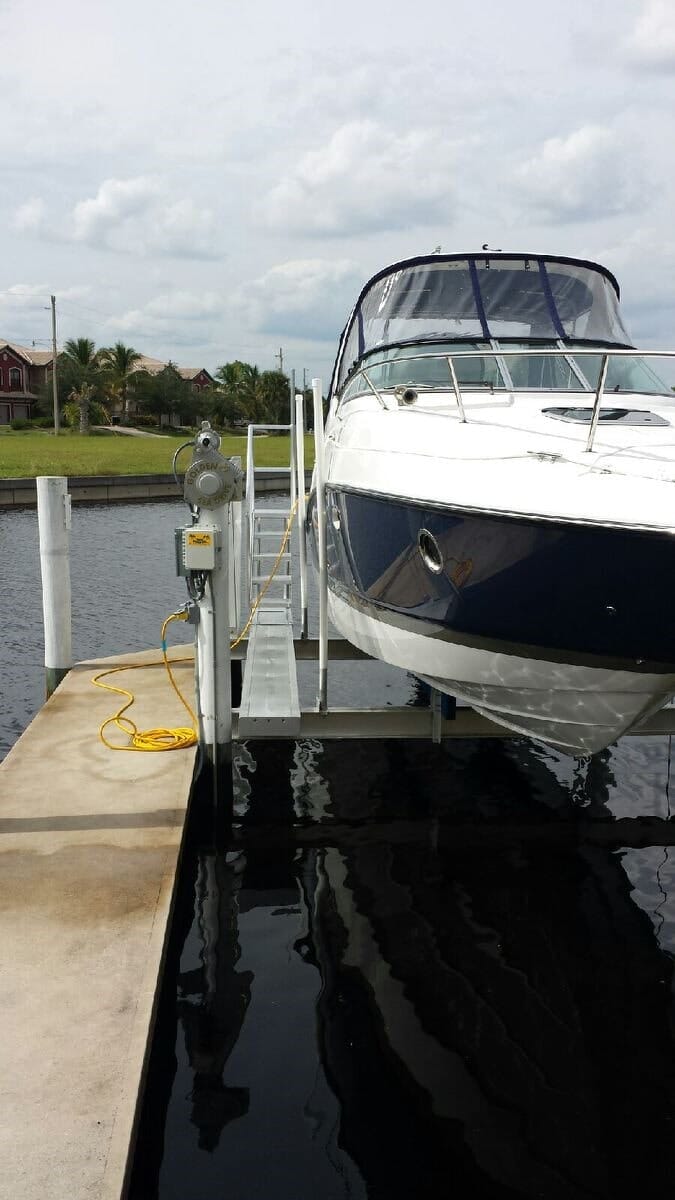 Golden SeaDrive Model with Custom Aluminum Walkway & Access Stairs