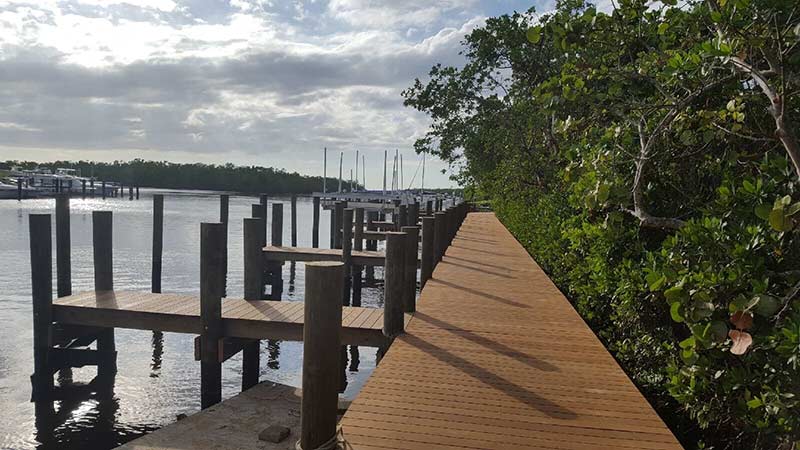 long dock with fingers