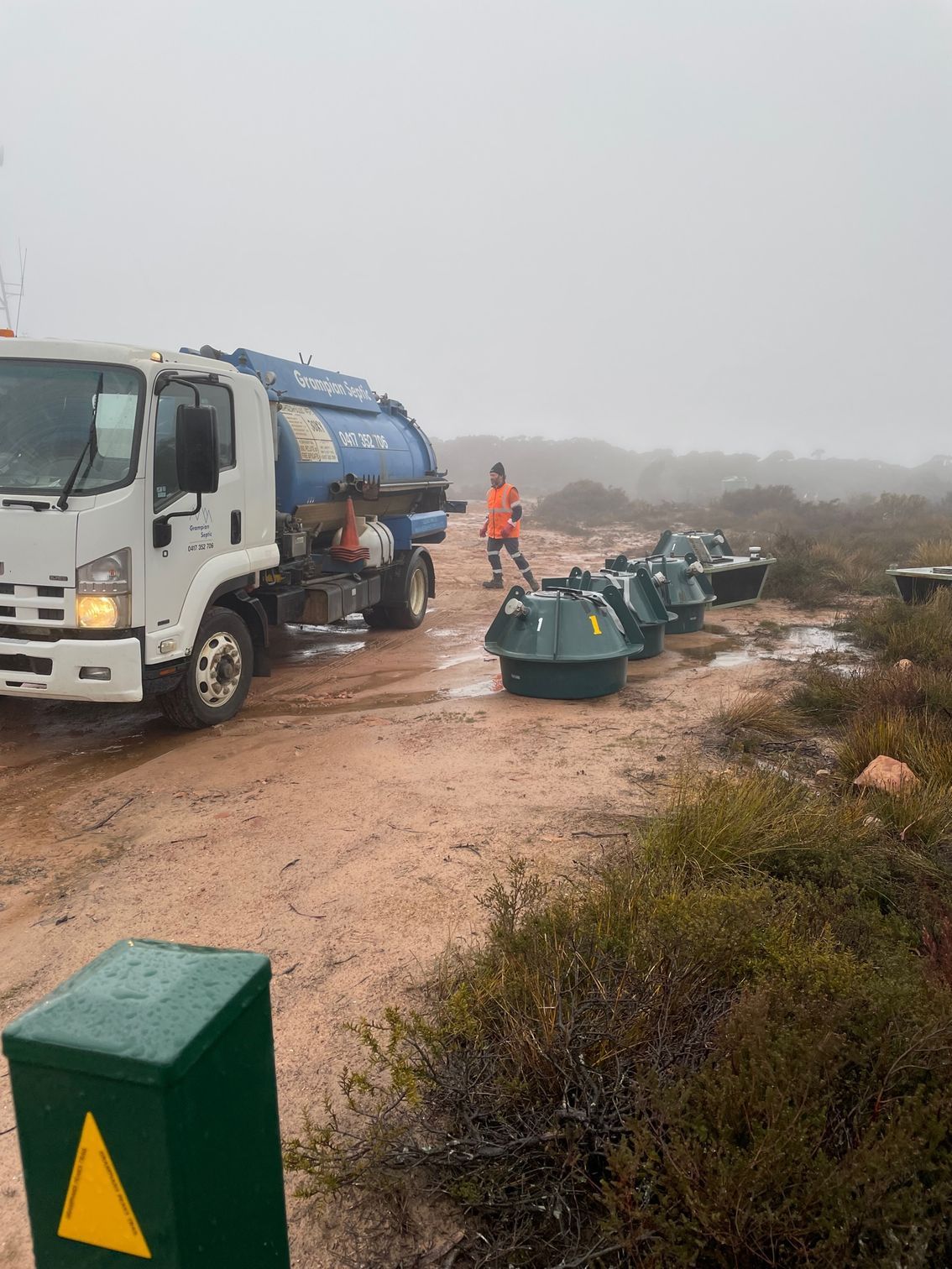 A Truck, Septic Tank and a Man | Stawell, Vic | Grampians Septic Tank Cleaning Services