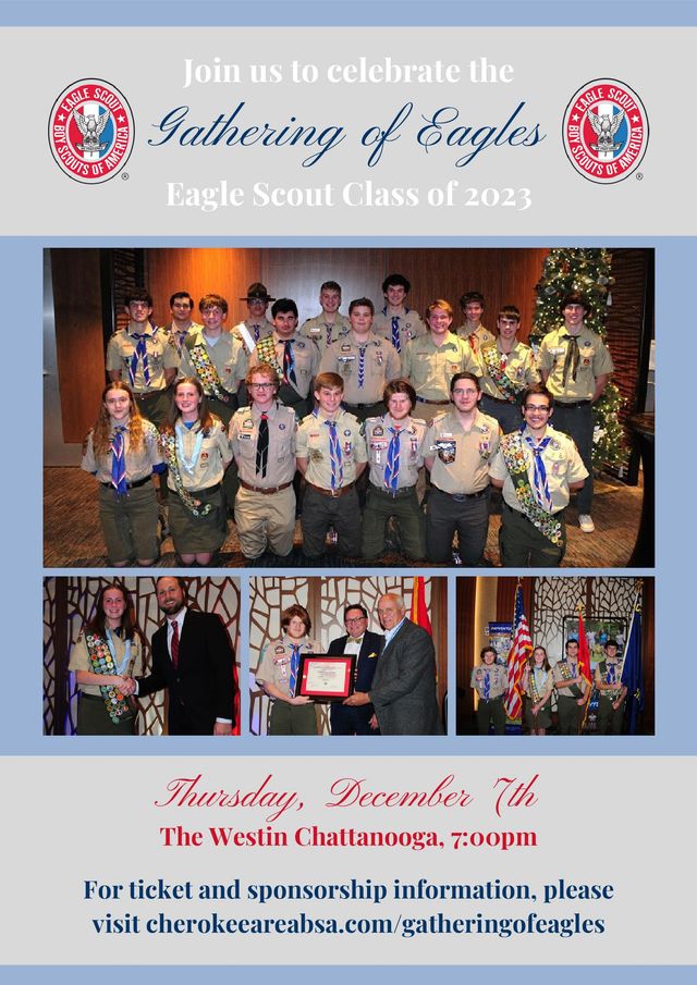 A gathering of Eagle scouts