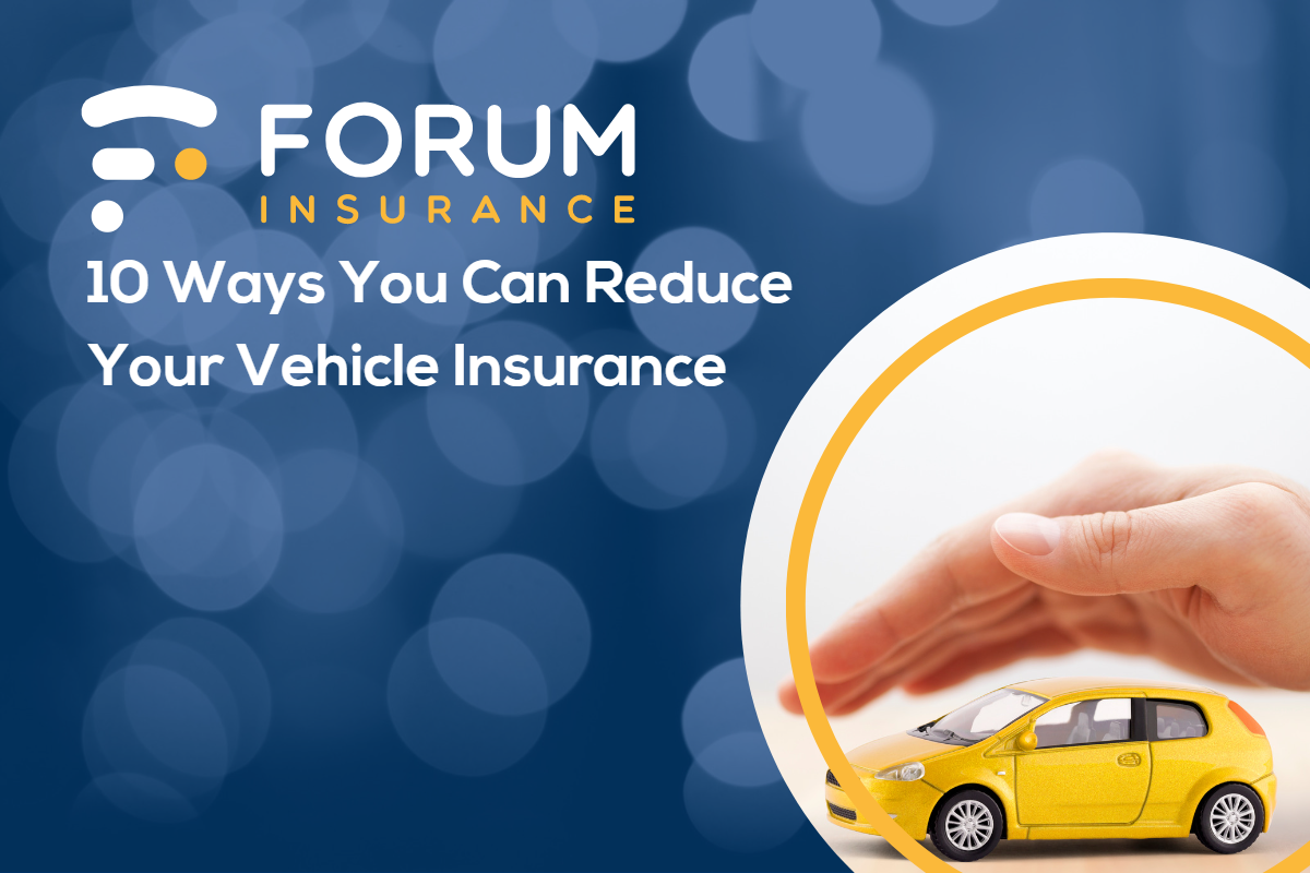 10 ways you can reduce your vehicle insurance