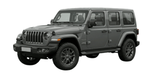 Gray Jeep Wrangler SUV
