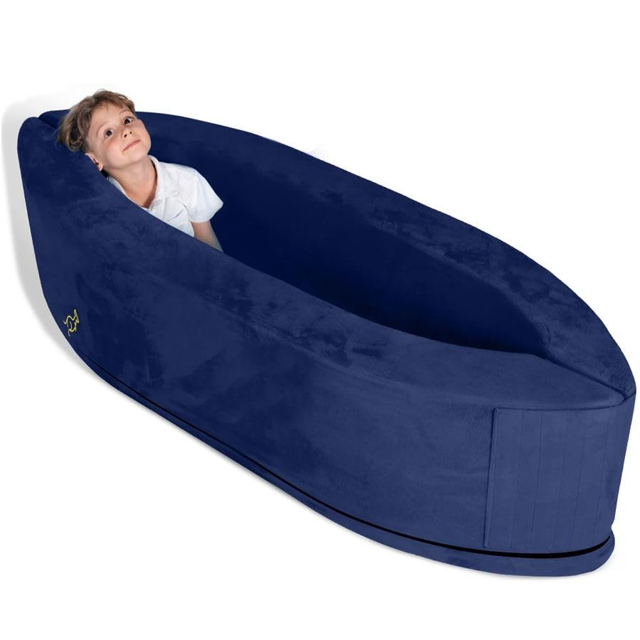 Cozy canoe sensory compression peapod for Christmas or birthday gift for autism toddler or child