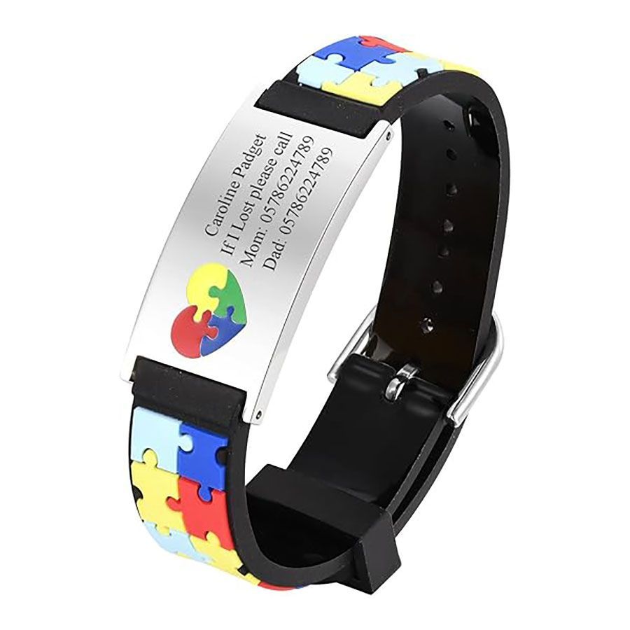 medical alert ID bracelet for keeping children and teens with autism safe