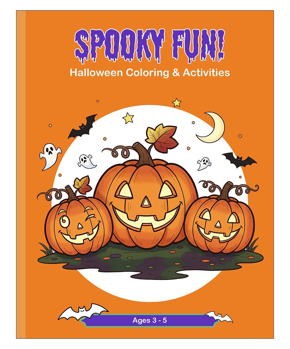 Spooky Fun Halloween Coloring & Activity book with coloring pages for preschoolers 3 to 5 years of age