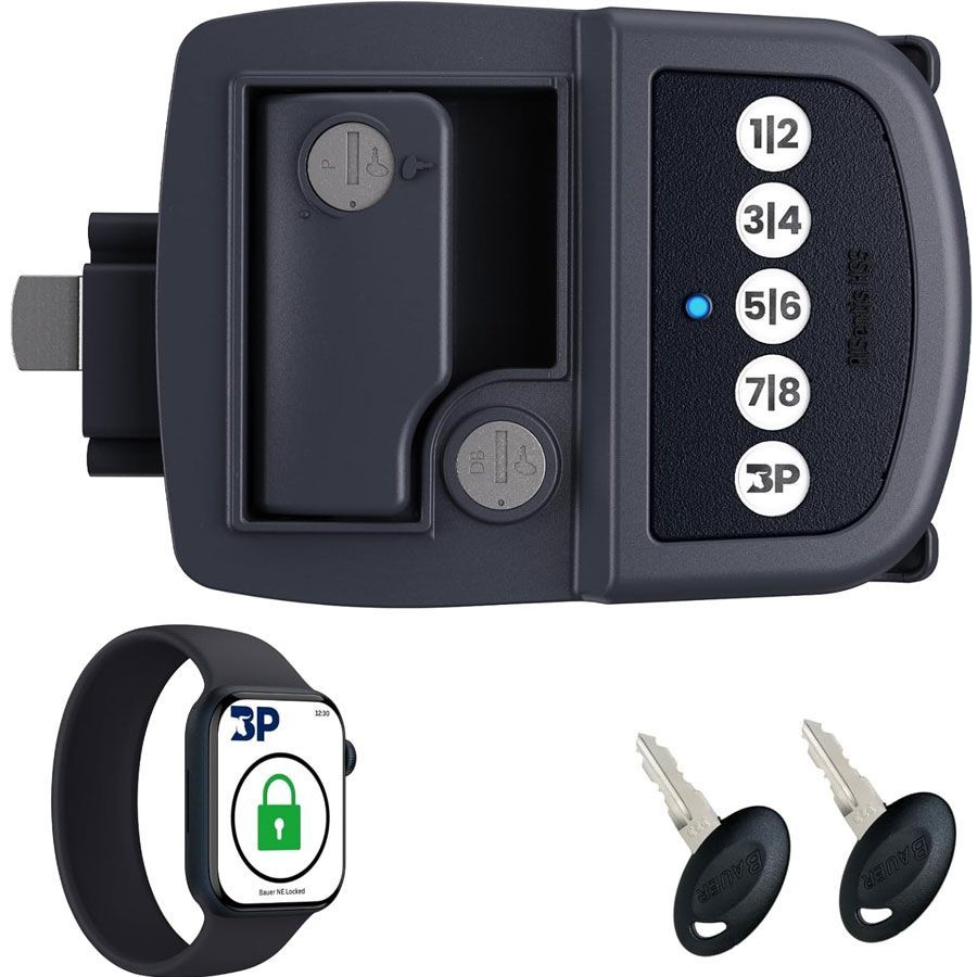 keyless entry electronic bluetooth rv trailer camper keypad door lock