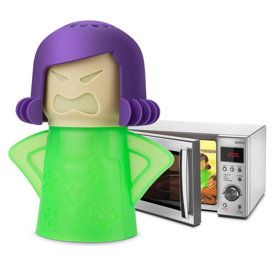 Angry momma vinegar microwave oven steam cleaner
