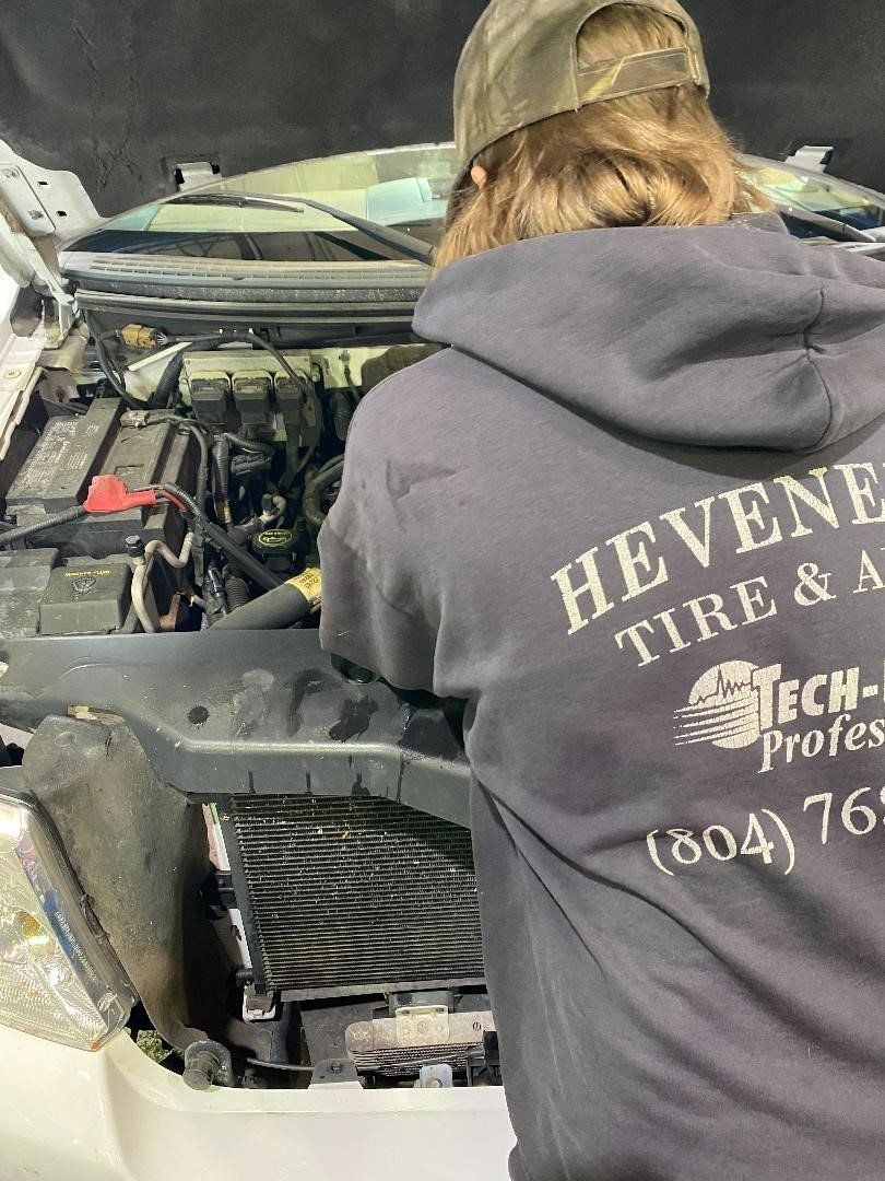 Repairing Car Engine — Chester, VA — Heveners Tire & Auto