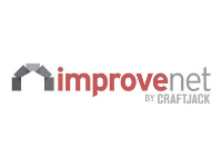 A logo for improvenet by craftjack on a white background.