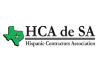 The logo for hca de sa hispanic contractors association