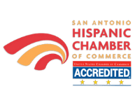 The logo for the san antonio hispanic chamber of commerce