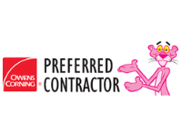 The pink panther is a preferred contractor for owens corning.