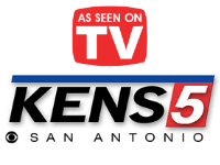 A logo for kens 5 san antonio is shown