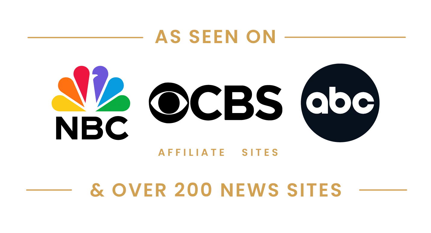 Logos for NBC, CBS, and ABC, labeled