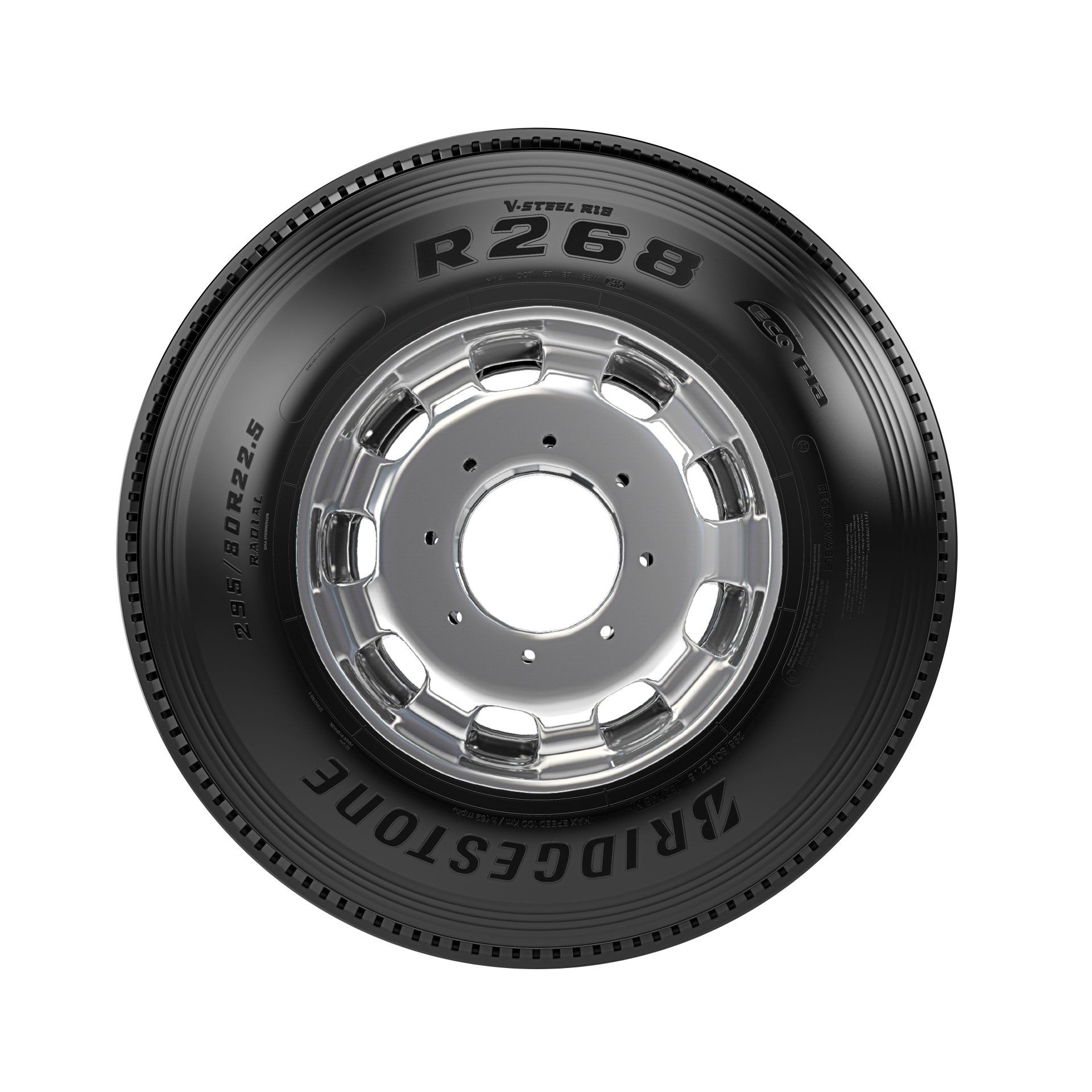 Linha - Rodoviária da Bridgestone | Pneu R268 Ecopia