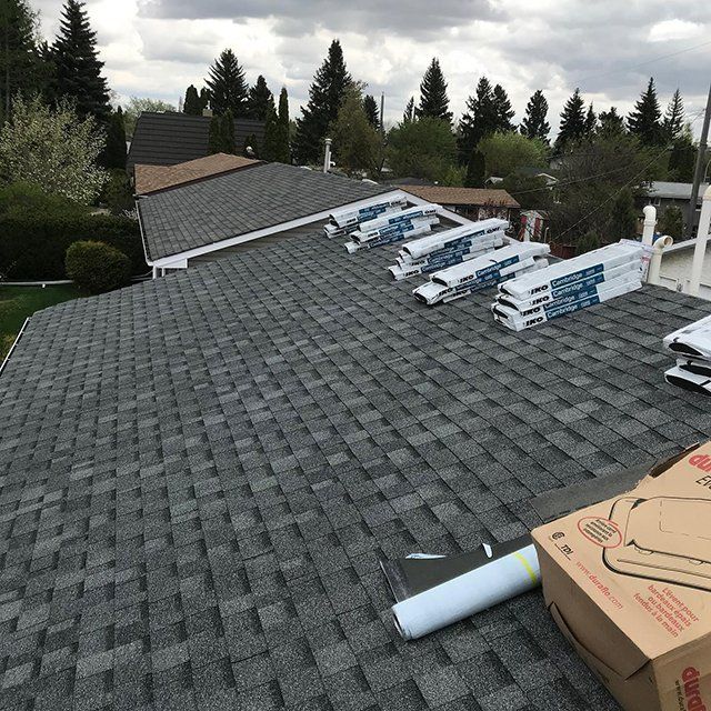 A roof with a lot of shingles on it