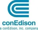A blue and white logo for con edison , inc. company.