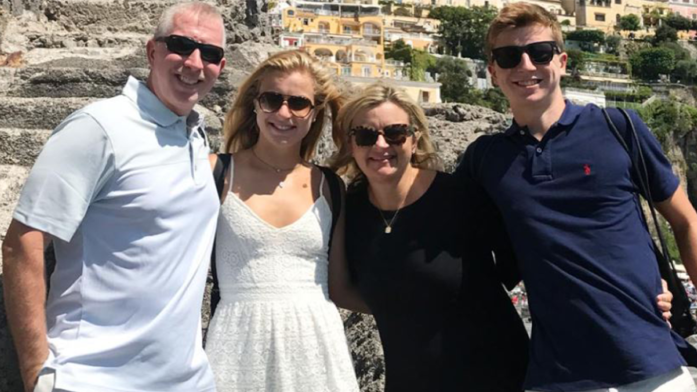 Chris Burnett and family