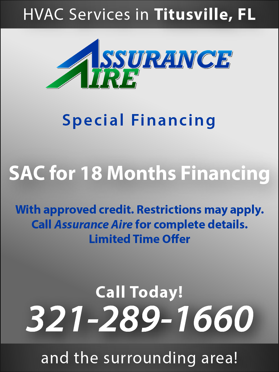assurance aire hvac promotion  sac for 18 months