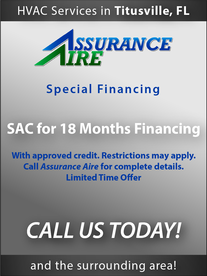 assurance aire hvac promotion  sac for 18 months