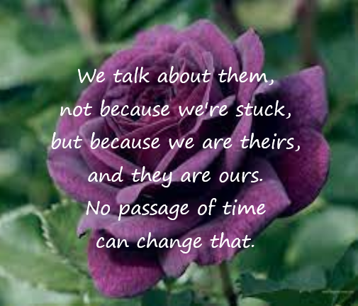 Purple Rose with grief poem