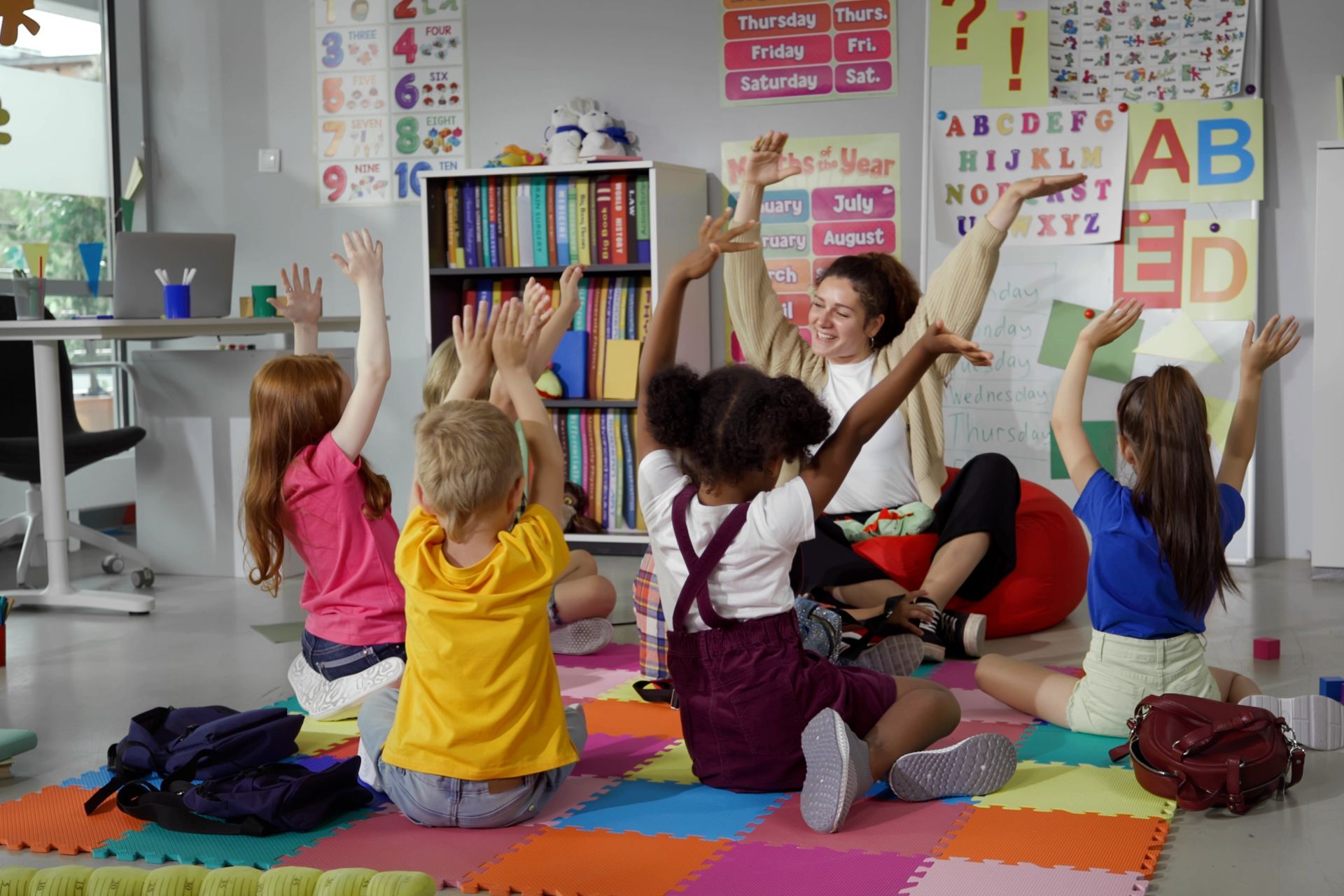 Children in Daycare Facility