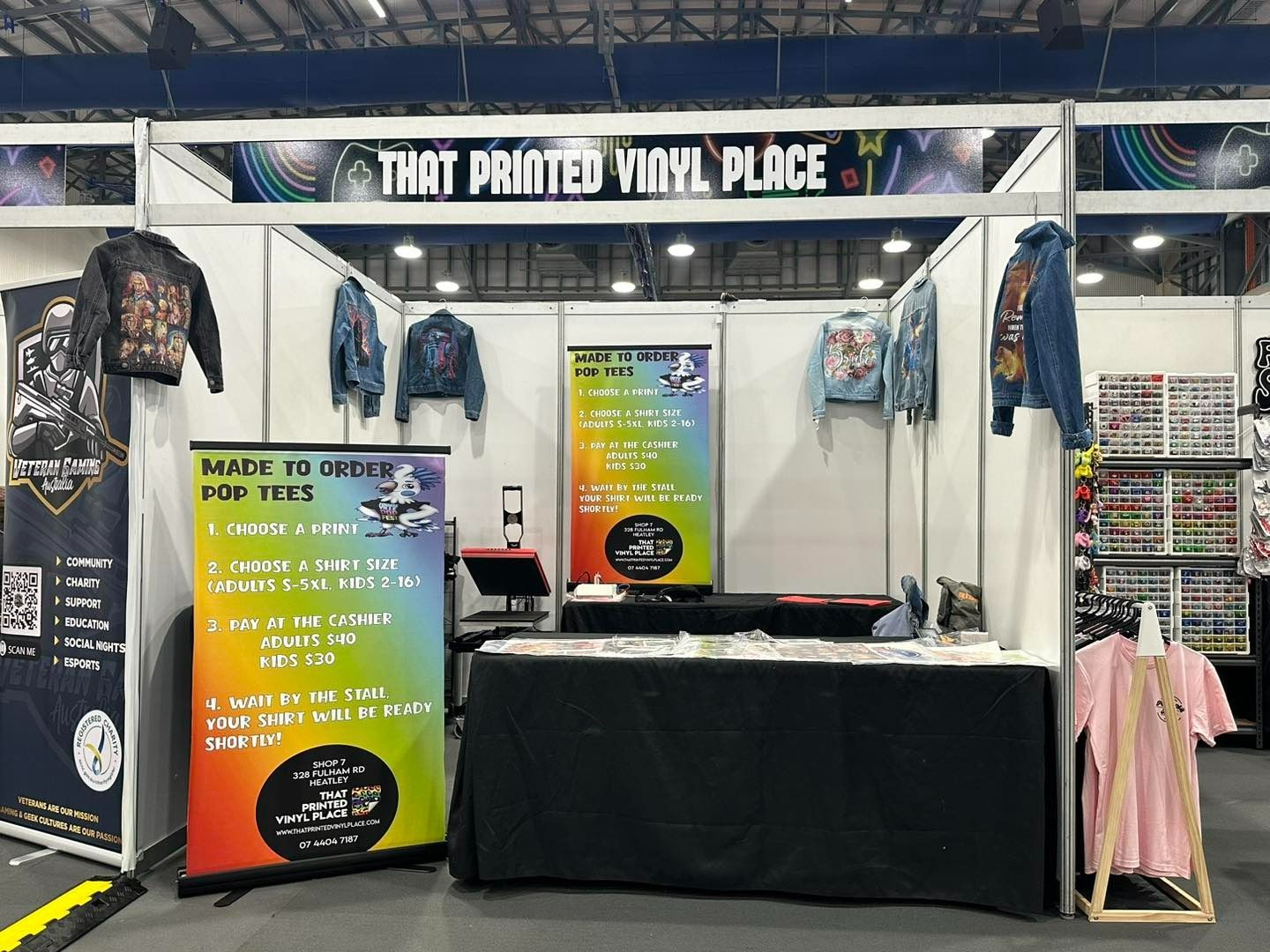 A Vendor Booth That Printed Vinyl Place — That Printed Vinyl Place in Heatley, QLD